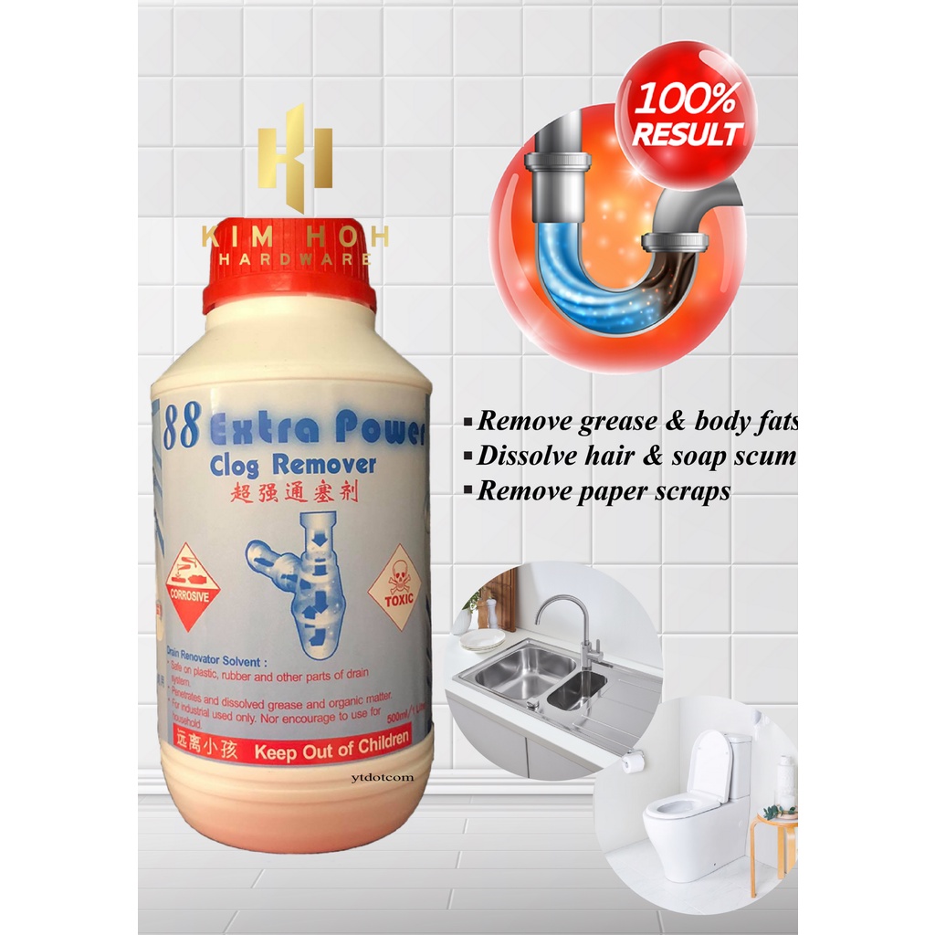 88 Extra Power Clog Remover500ml Shopee Malaysia