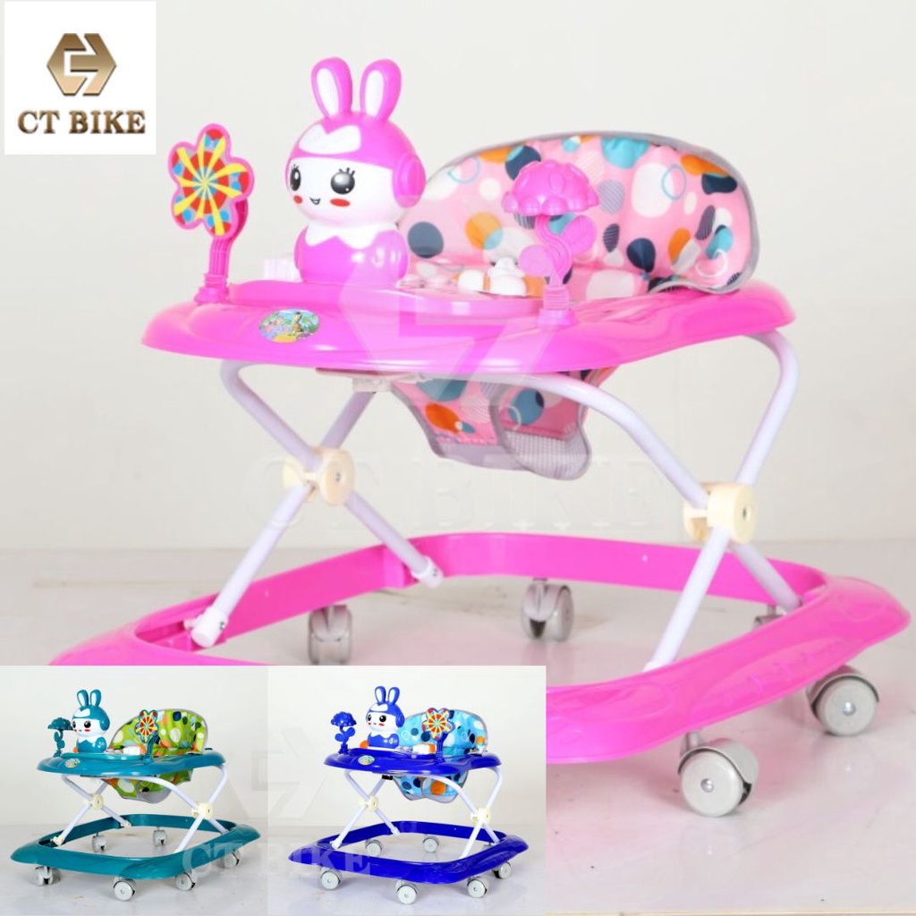 Baby Walker Comes With Music Anti-O-Leg Anti Rollover & Normal 6 Wheels ...