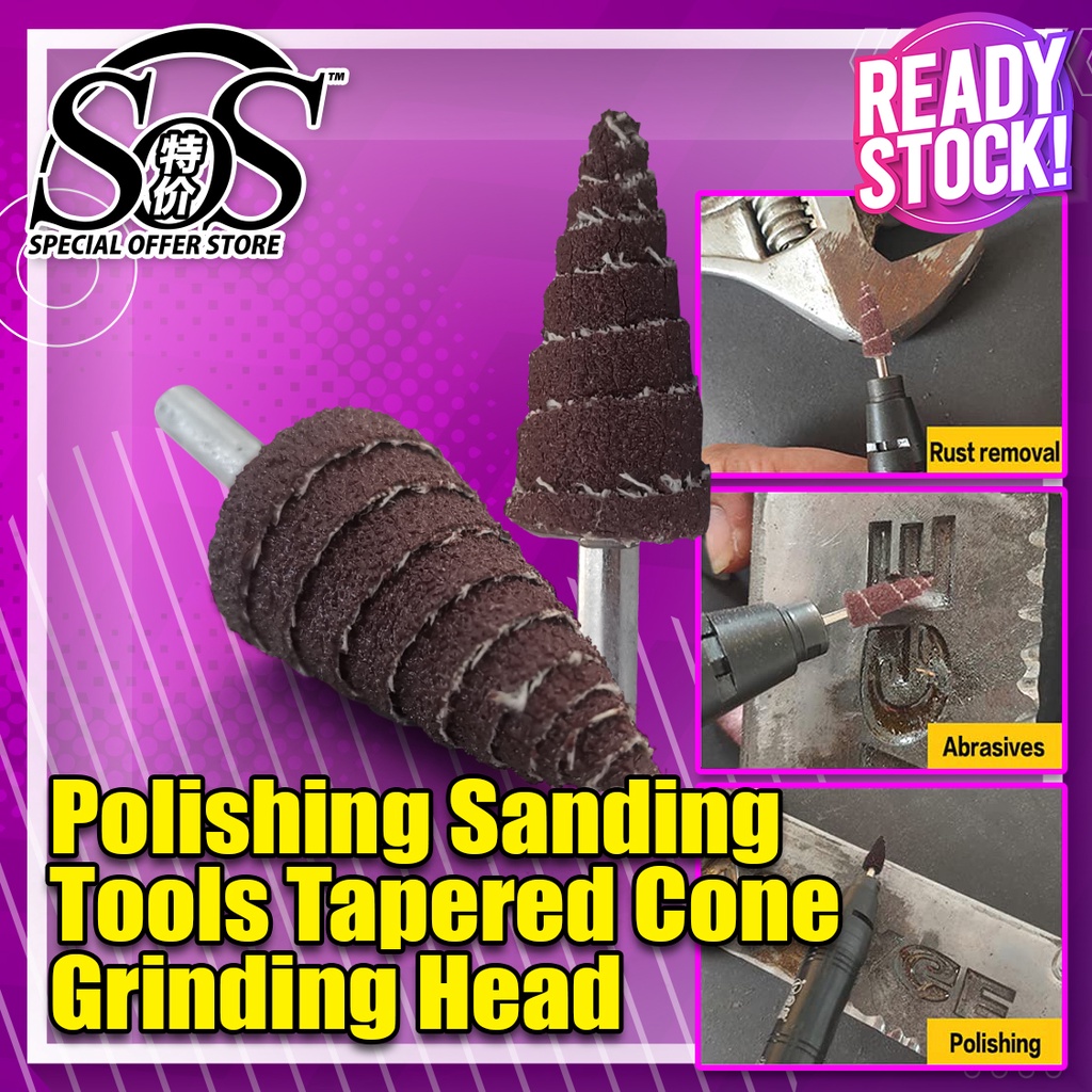 1pcs 6mm Sanding Sandpaper Burr Flap Wheel Grinding Head Grinder Burr Abrasive Polishing Porting