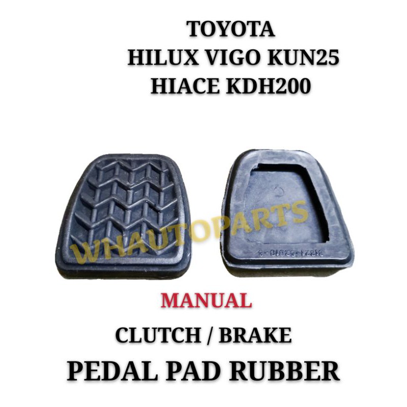 thumbnail interactive-video image 1 of Cozza Pair Clutch & Brake Pedal Pad Rubbers For Toyota Hilux / 4Runner / Surf 1979-2005 1 of 6
