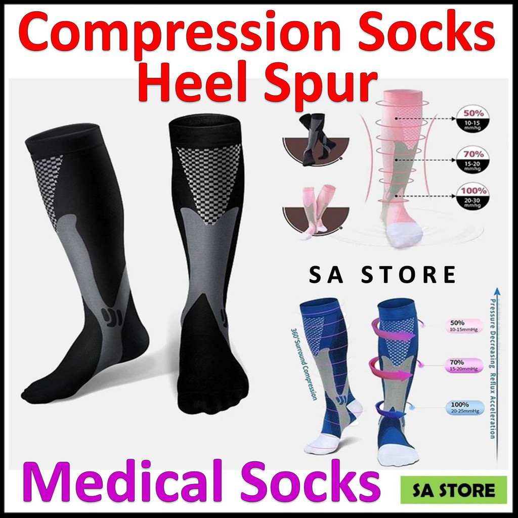 Compression Socks Medical Sock Heel Spur / Stokin terapi / sakit tumit ...