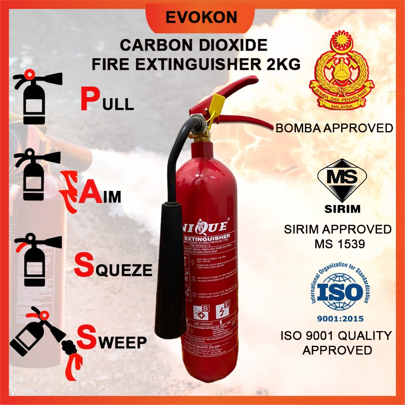 EVOKON Unique Fire Extinguisher Co2 2KG Pemadam Api | Shopee Malaysia