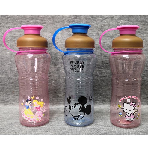 500ml Kids Cartoon Princess Mickey Hello Kitty Drinking Water Bottle ...