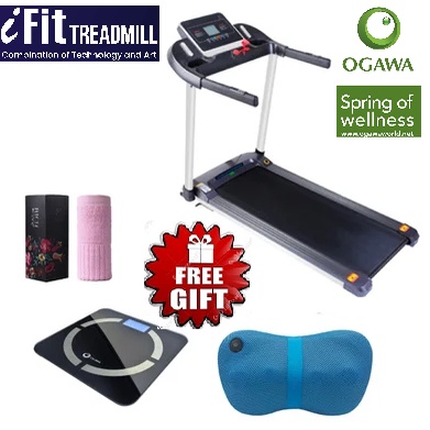 OGAWA iFit Treadmill Free 1 X Ogawa Mobile Shiatsu pillow 1 X Ogawa IBM scale 1 X Towel