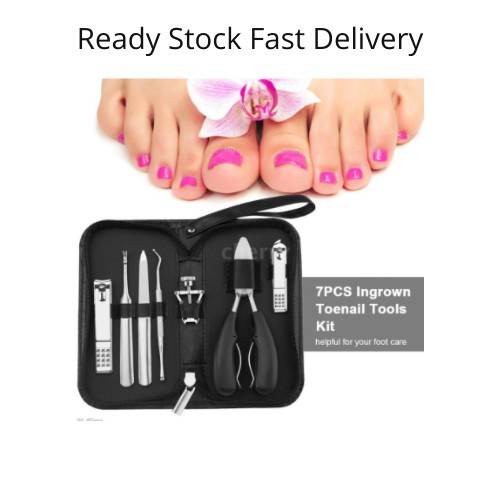 READY STOCK 7/16 pcs Ingrown Toenail Tools Kit Nail kuku Treatment