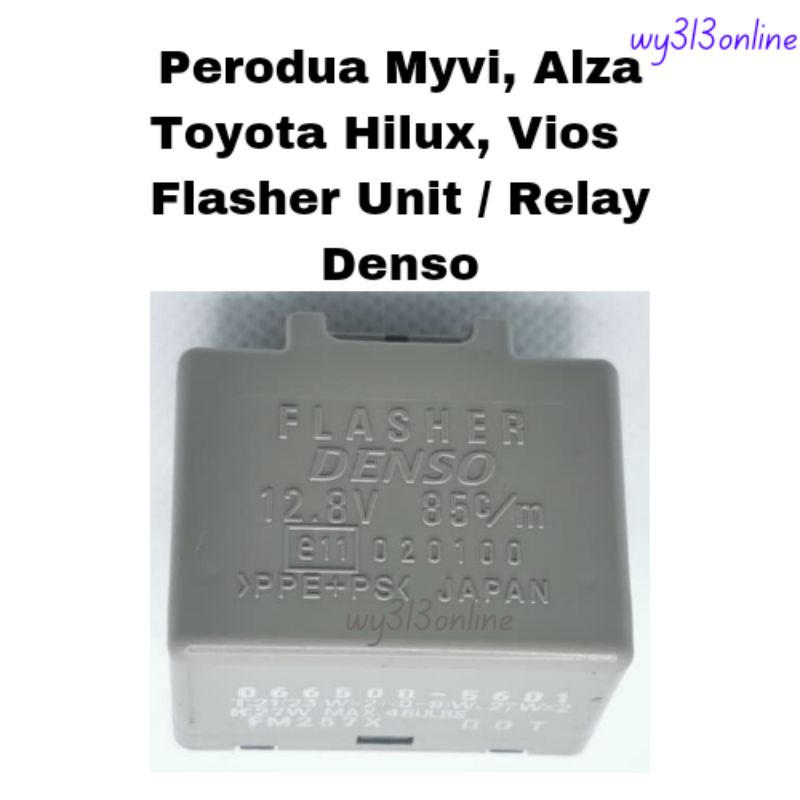 Perodua Myvi, Alza, Toyota Vios, Hilux Flasher Unit Relay Denso 066500 ...