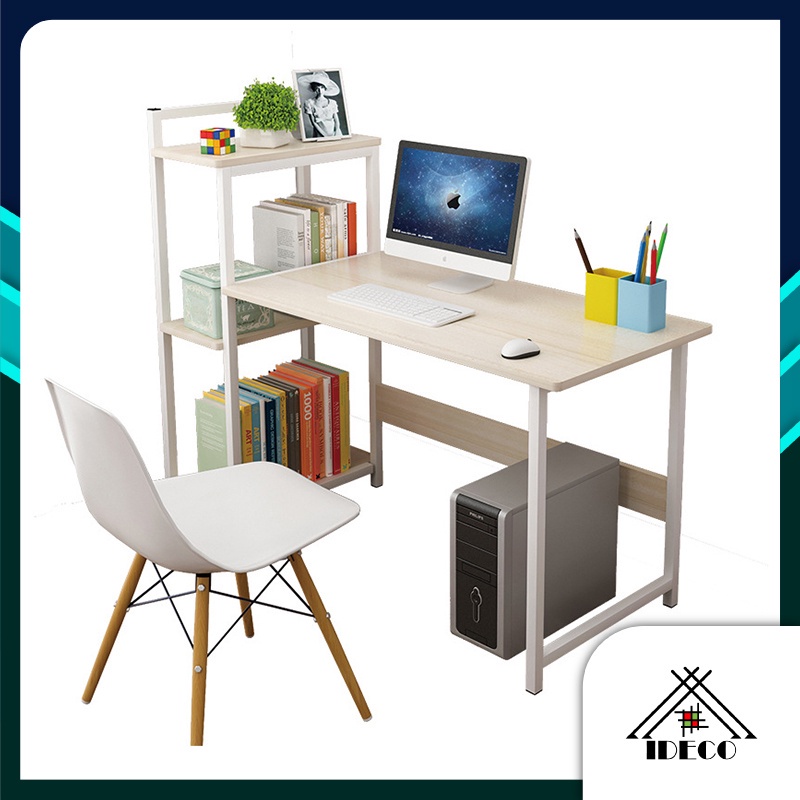 (CLEARENCE) iDECO Study Deck Writing Desk Office Table With 3 Tiers ...