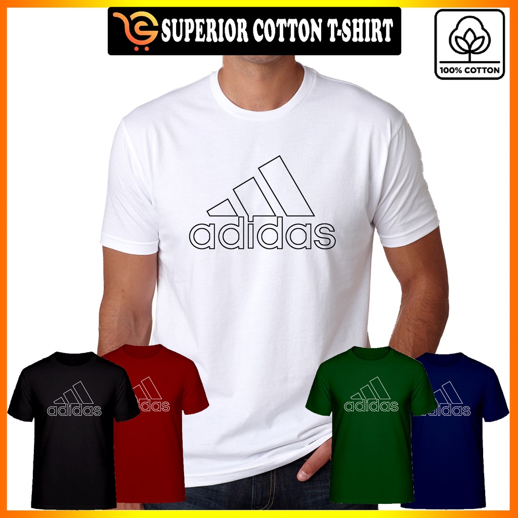 KawKaw Promosi SPORT ADIDAS TShirt 100 Cotton Unisex Men