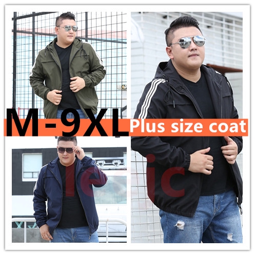 Raya 2024 M 9XL plus size men coat big size Oversized jacket Oversized jacket Fat man Men s wear Windproof jacket