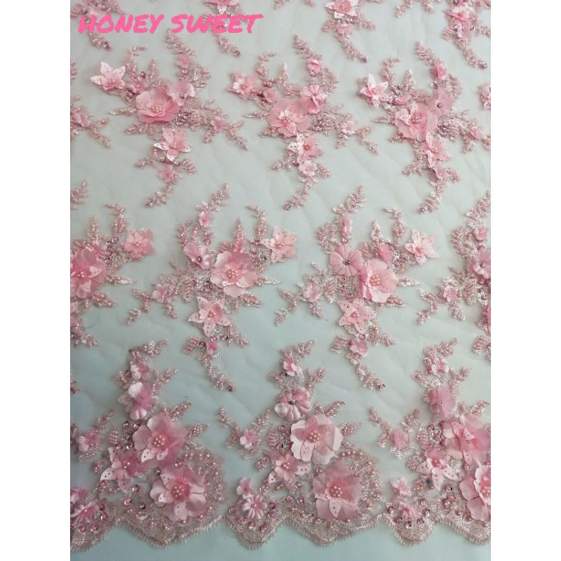 (READY STOCK) NEW DESIGN 2020 LACE FABRIC 3D /LACE BUNGA 3D | Shopee ...