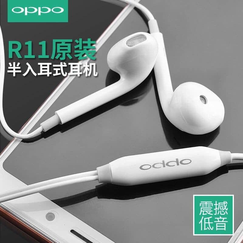 OPPO R11 Headset 3.5mm Plug Wire Controller earphone Shopee Malaysia