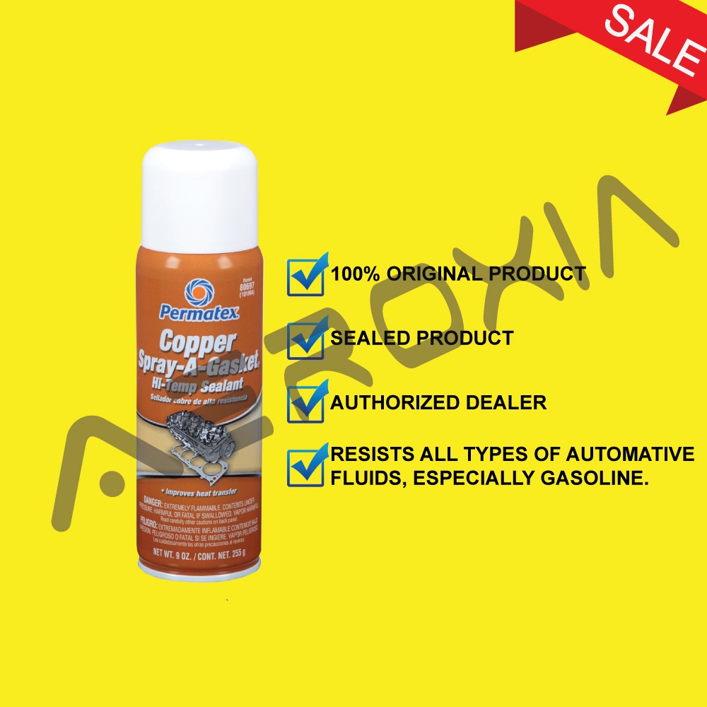 PERMATEX COPPER SPRAY A GASKET HIGH TEMP SEALANT 255G Shopee Malaysia