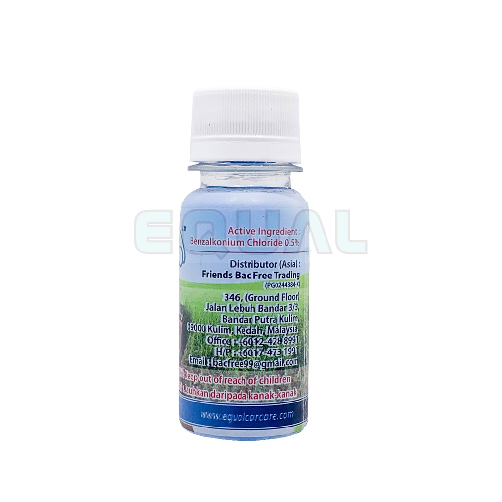 Equal Bact-Free Nanomist Kill Bacterial 60ml USA Nanomist Technology ...