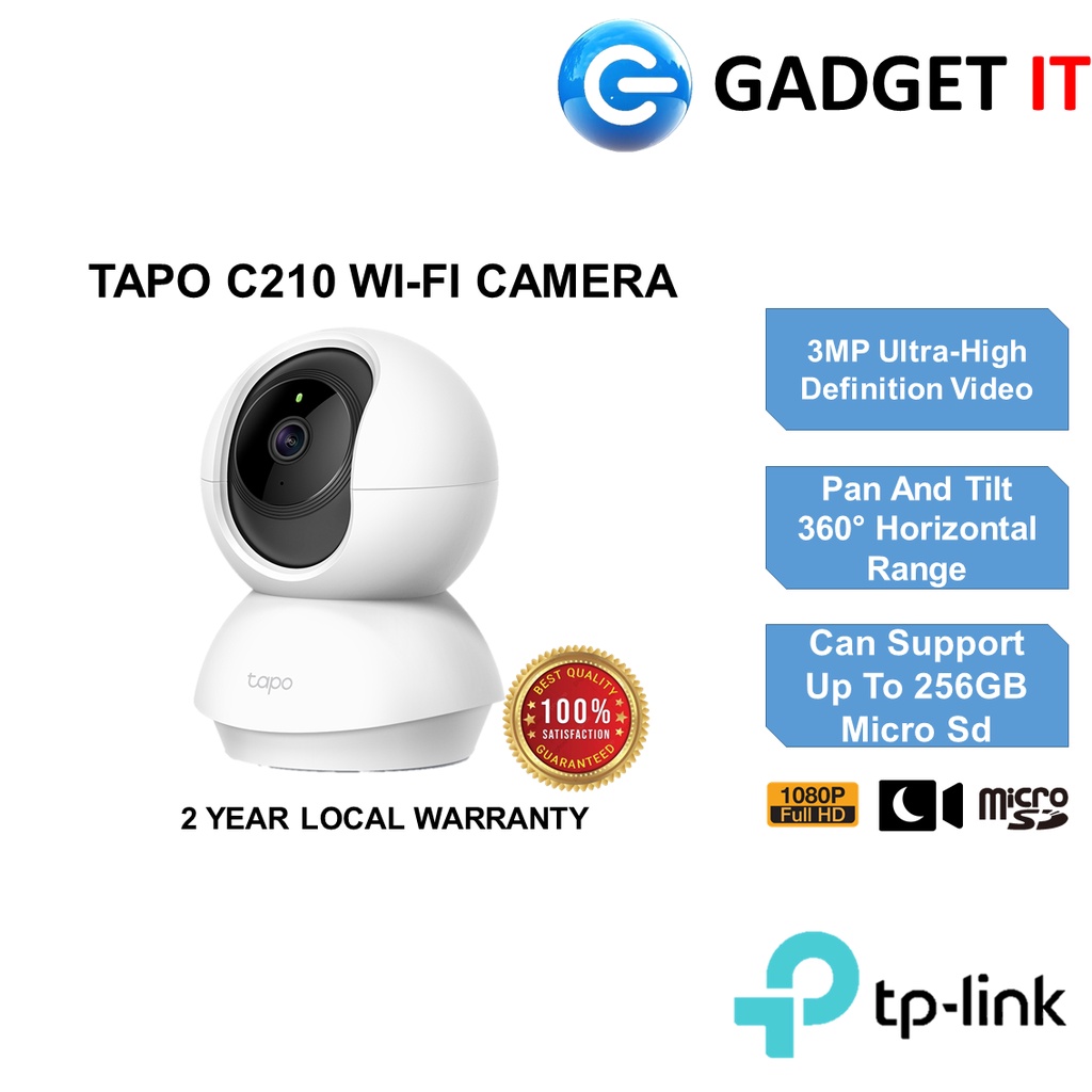 TP-Link Tapo C210 / C200 - Pan/Tilt Home Security Wi-Fi Camera