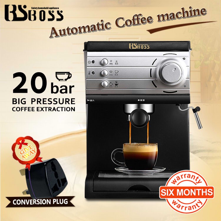 [Ready Stock] BSboss Coffee Maker Machine 20 Bar Pressure Pump Driven Espresso Shopee Malaysia