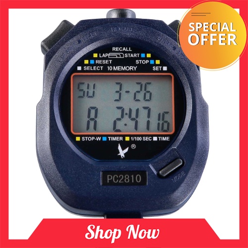 Special Offer Two Rows 10 Memories Sport Stopwatch With Countdown Alarm ...