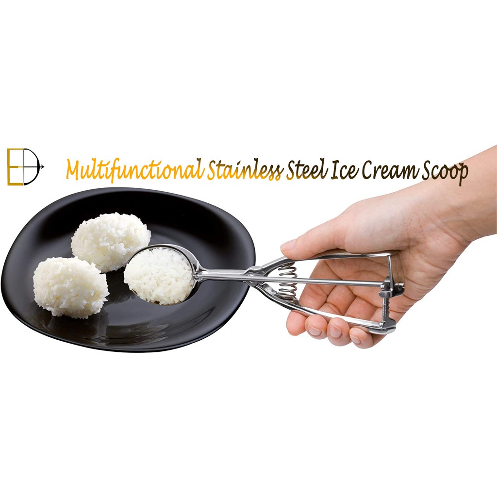 Oval ice on sale cream scoop