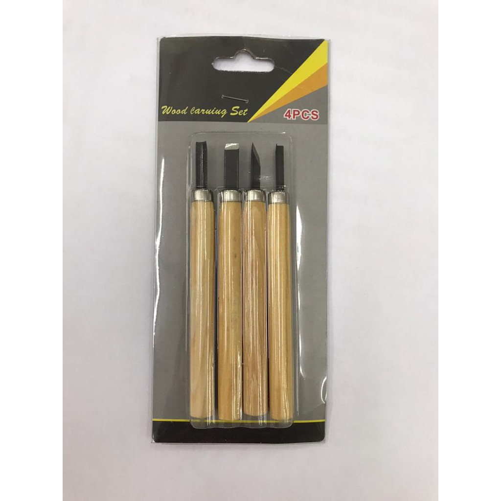 4pcs Hand Wood Carving Chisels Knife For Basic Woodcut Working DIY ...