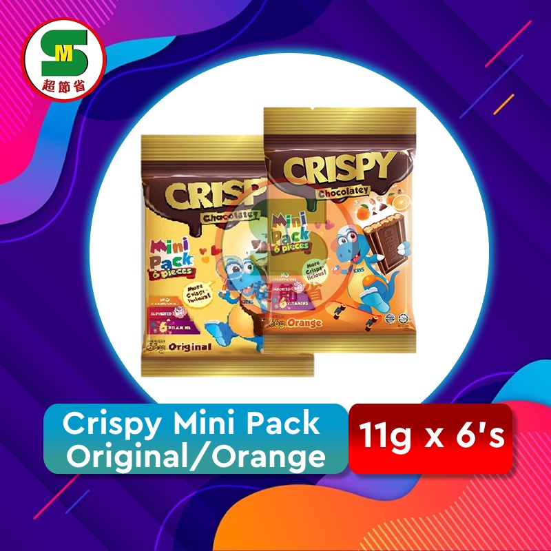 Crispy Mini Pack [Original/Orange] 11g x 6's | Shopee Malaysia