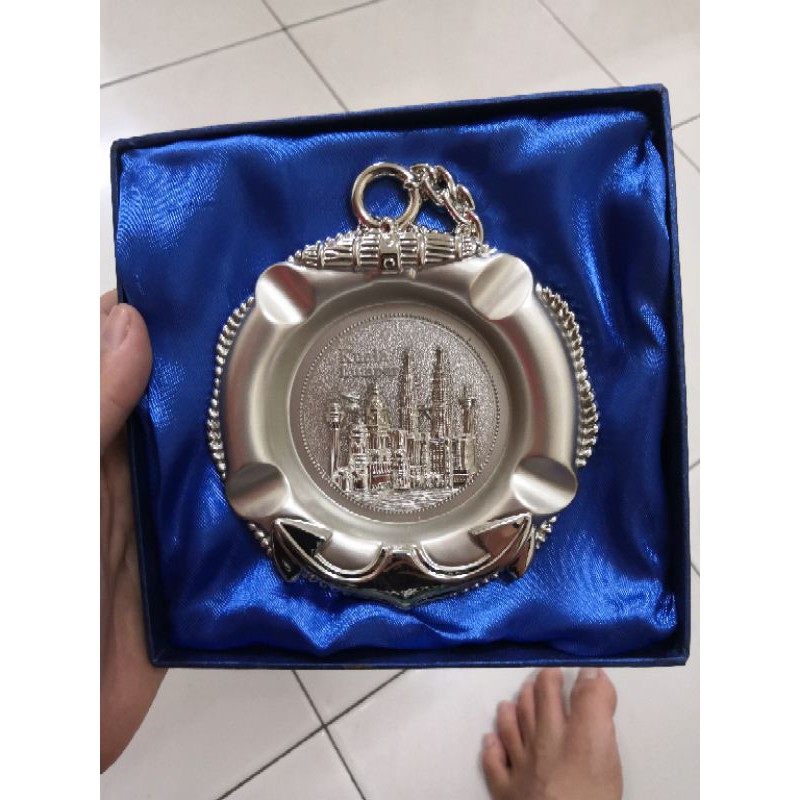 Ready Stock] Stainless Steel Malaysia Souvenir Gift Ashtray