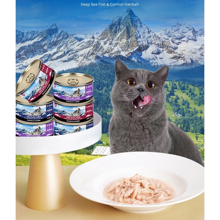 Cat Food SEULECARE Cat Wet Canned Real Fresh Meat Nutrition Food