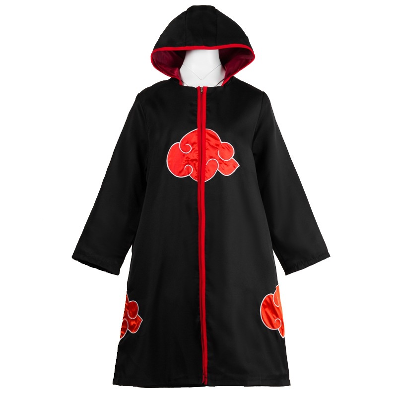 Children/Adults Anime Cosplay Costume Naruto Akatsuki Sasuke Cloak Taka ...