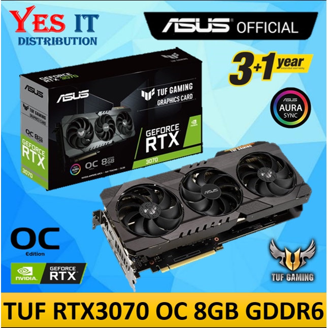 ASUS LHR TUF Gaming GeForce RTX3070 8GB GDDR6 Gaming Graphic Card