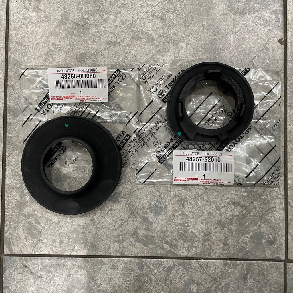 COIL SPRING RUBBER REAR UPPER LOWER TOP BOTTOM TOYOTA VIOS