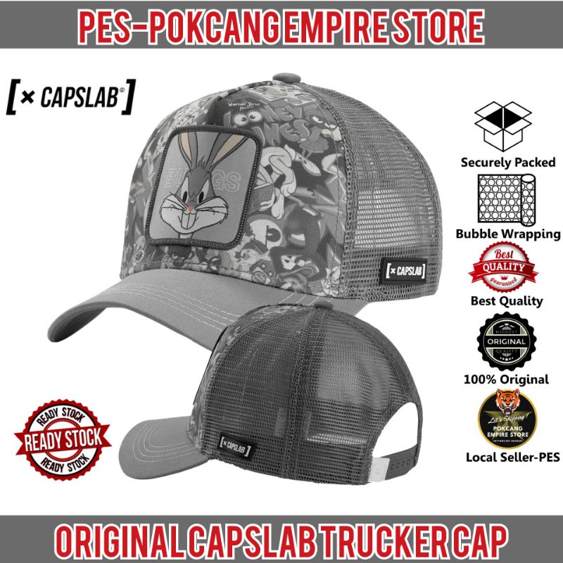 💯 ORIGINAL CAPSLAB BUGS BUNNY TRUCKER CAP / BUGS BUNNY CAPSLAB TRUCKER