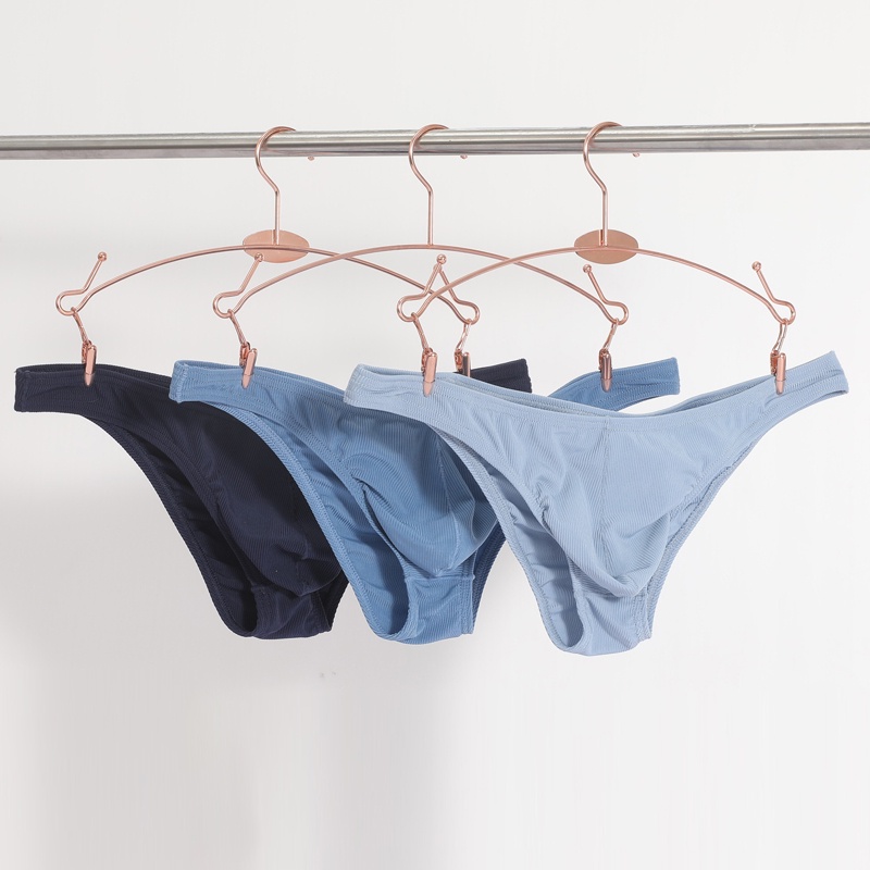 Men's Briefs ultra-thin Bikini Underwear Rib Fabric Innerwear ...