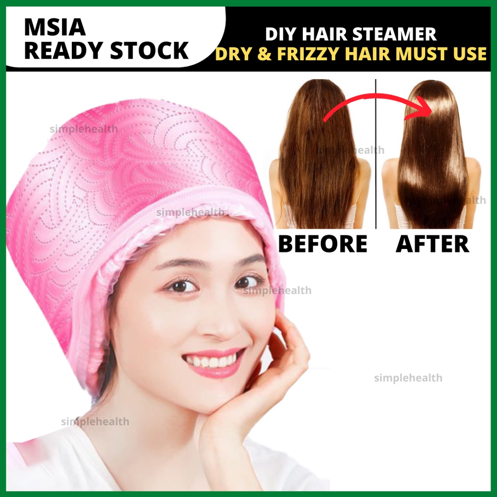 DIY Hair Steamer Treatment Spa Heating Cap Mask Conditioner Moisturizer