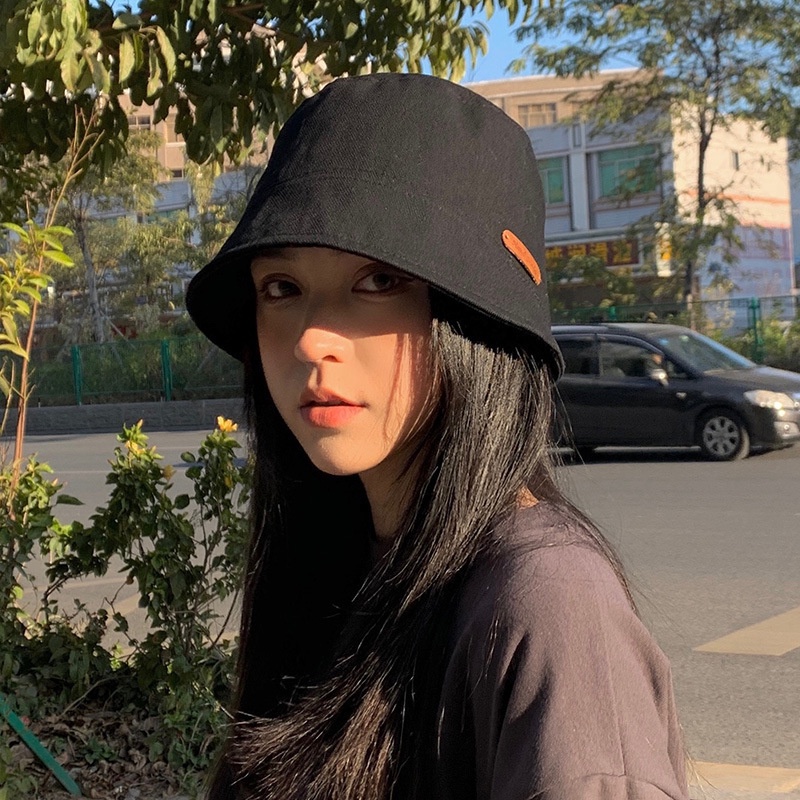Japanese show face small fisherman hat bucket hat big head circumference sun hat basin hat women Shopee Malaysia