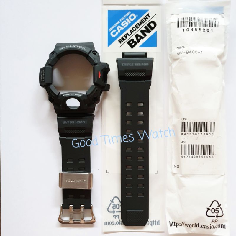 Bezel G-SHOCK GW-9400-1 GW 9400 Casio Original STRAP PACKAGE