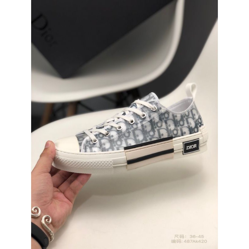 Dior B23 Oblique high-top and Low top Unisex sneakers | Shopee Malaysia