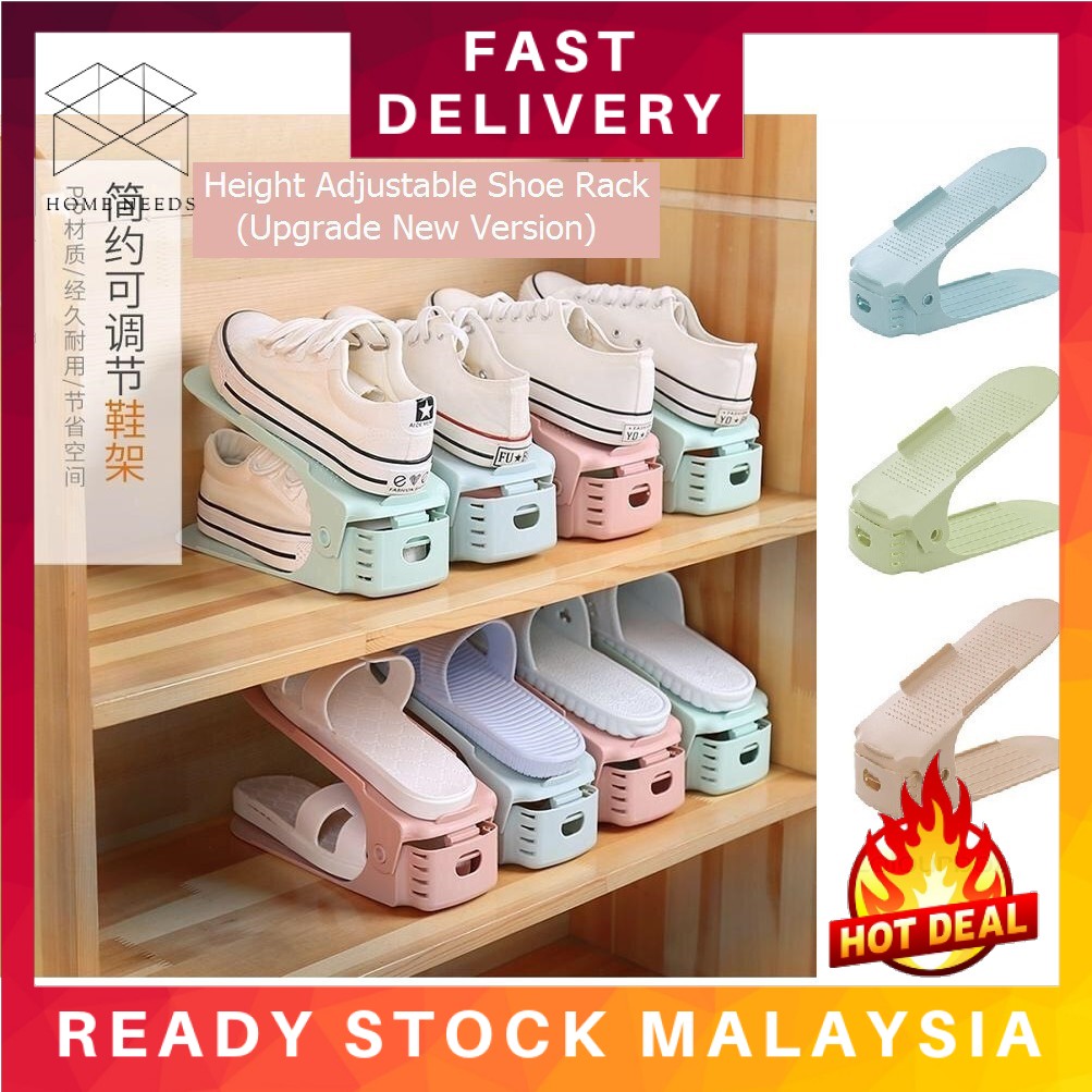🔥🔥Shoe Storage Organizer🔥🔥 Height Adjustable Shoe Rack DM 1068 | Shopee ...