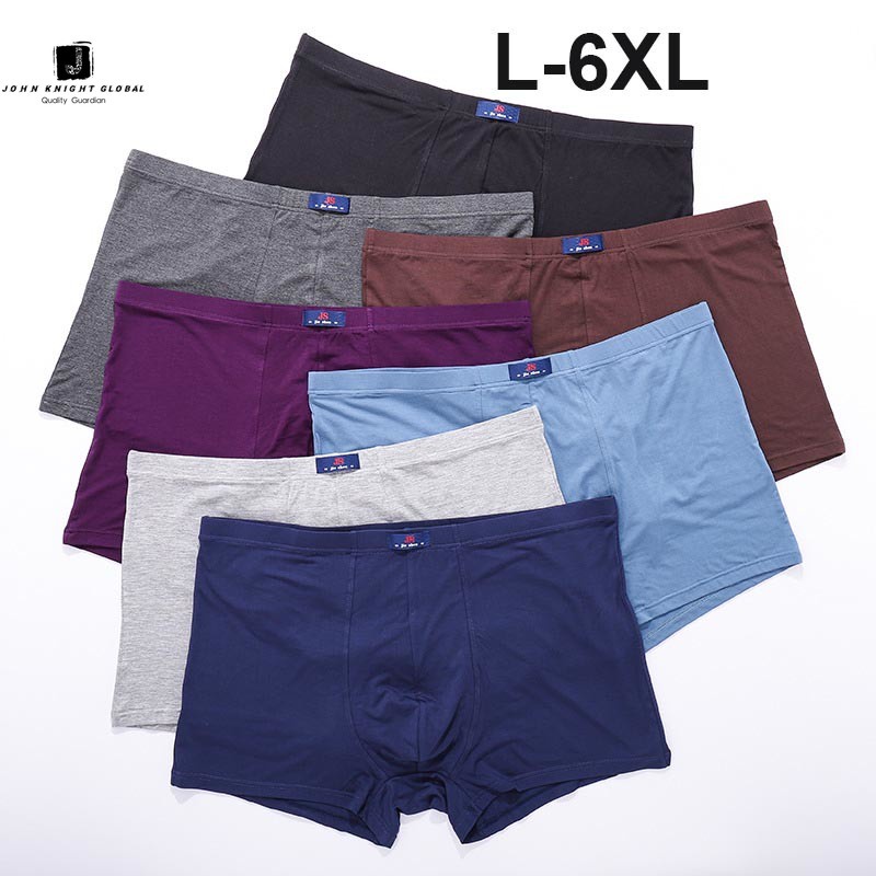 Joe Sir 4PCS Underwear Men Boxer Shorts Modal Boxers L-6XL Cotton Shorts  Plus Size Mid-high Panty Lingerie