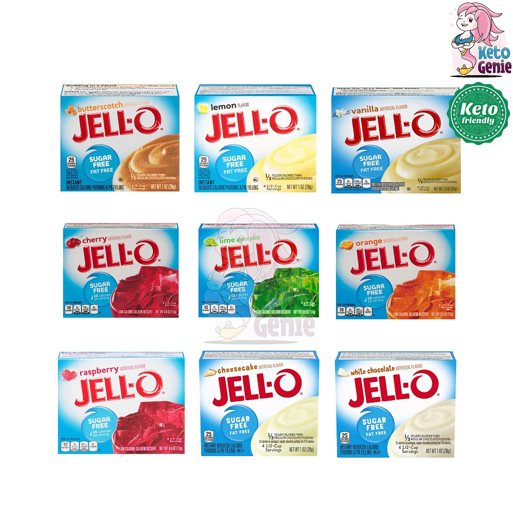 JELLO Sugar Free Gelatin Mix and Instant Sugar Free Pudding & Pie