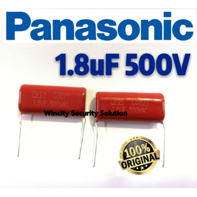 WSS (1pcs) BM 1.8uf 500V Panasonic KDK Fan Board Mylar Capacitor Can be