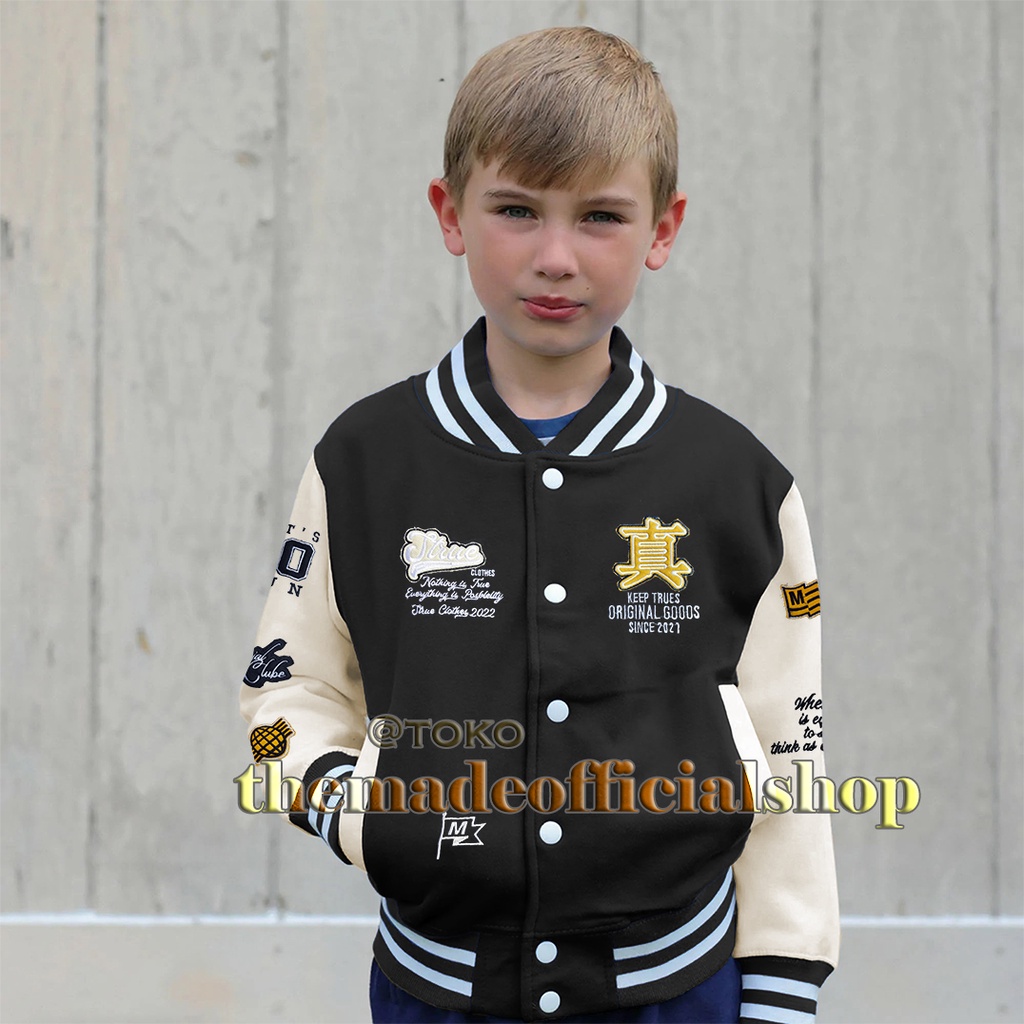 Varsity Baseball Jackets For Children Original Full Embroidery/Jackets