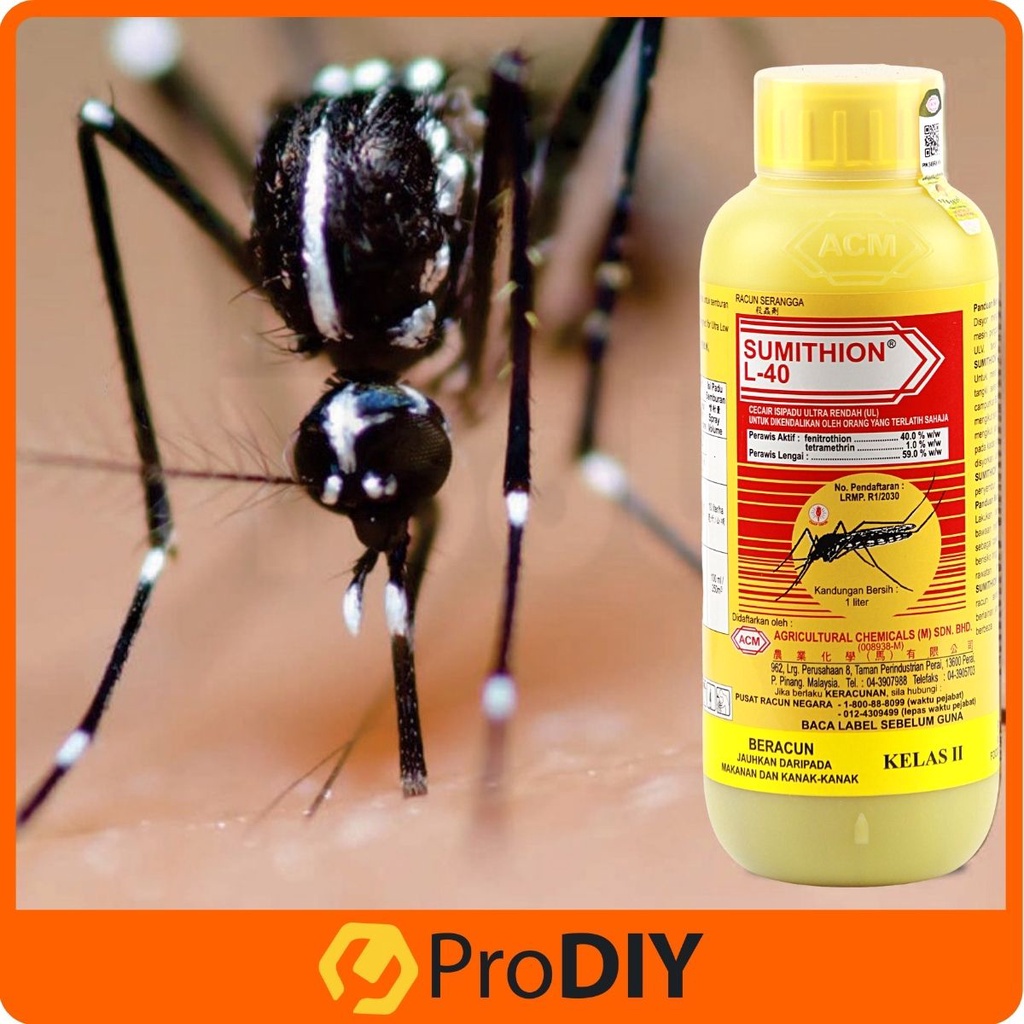 1 Liter Sumithion Insecticide (Mosquito) Racun Nyamuk Sumithion L-40 1L ...