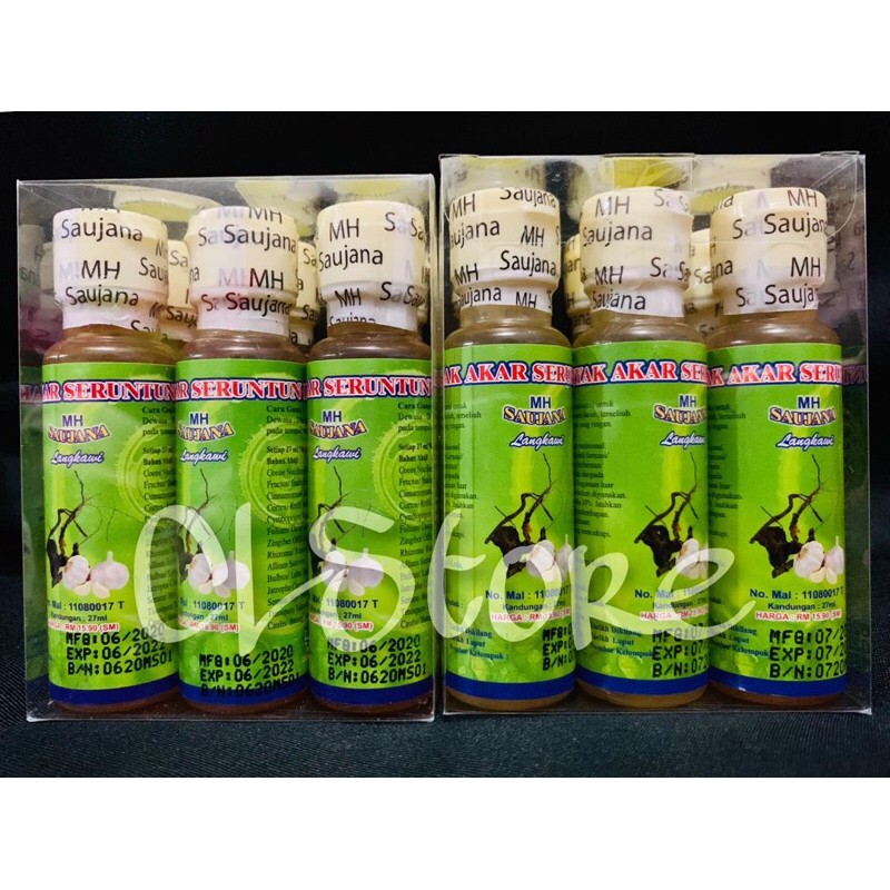 MINYAK AKAR SERUNTUN MH SAUJANA LANGKAWI | Shopee Malaysia