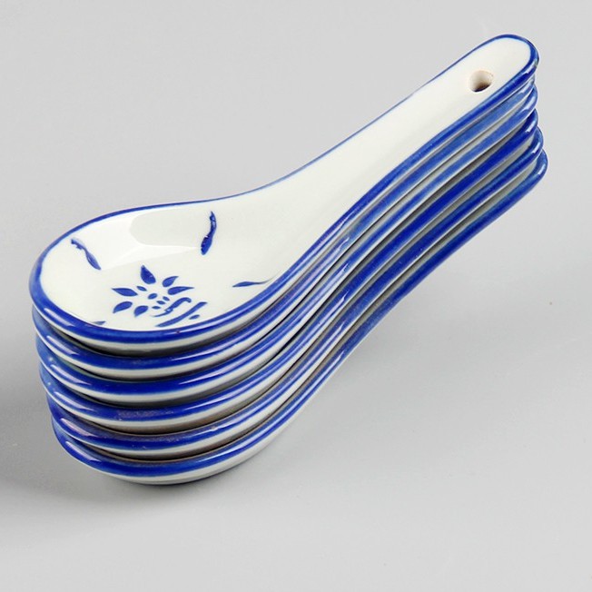 Chinese Antique Style Porcelain Soup Spoon 葵花匙 | Shopee Malaysia