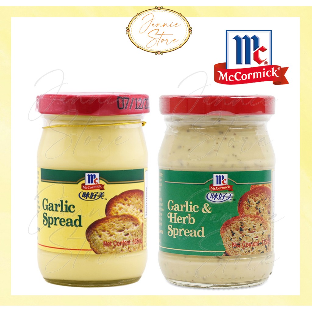 Mc Cormick Garlic Spread / Garlic & Herb Spread 135ml Shopee Malaysia