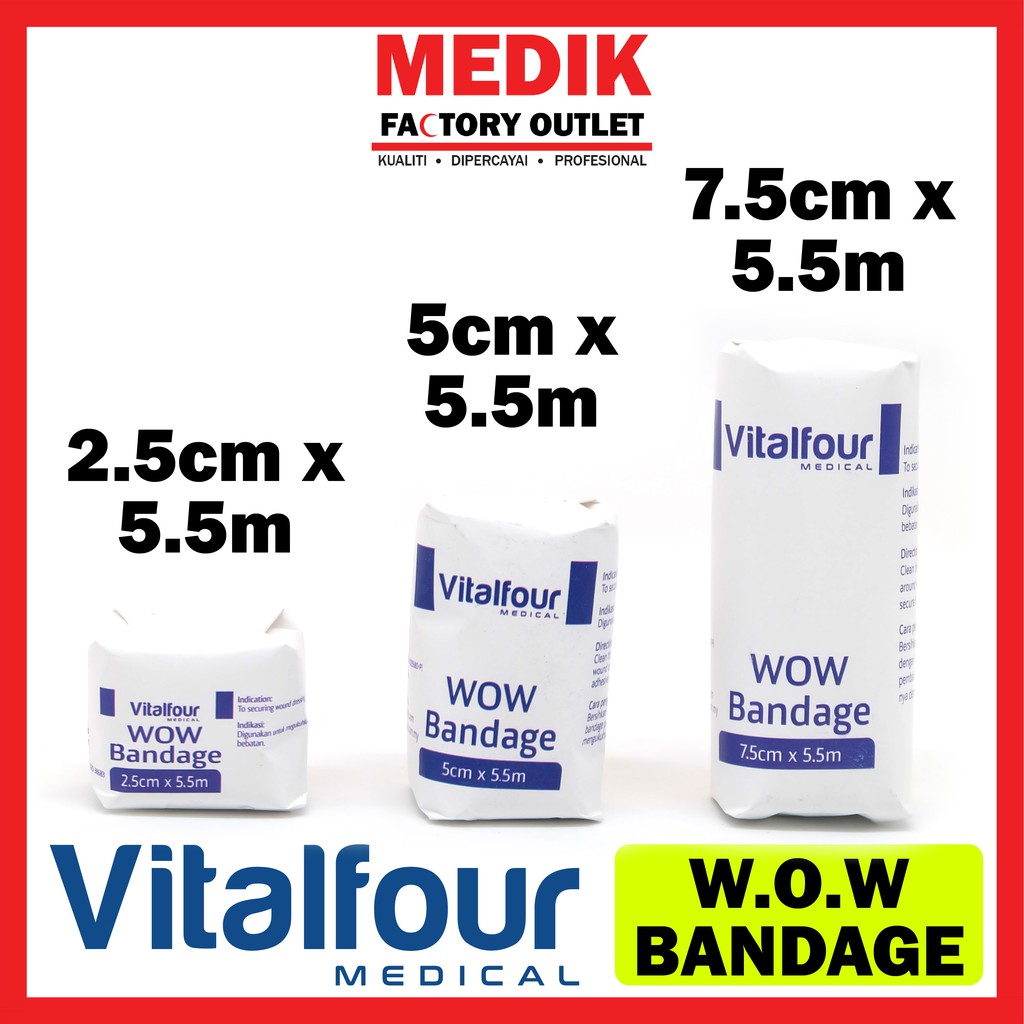 Individual Packing High Quality WOW Bandage/Gauze Bandage 2.5cm / 5cm