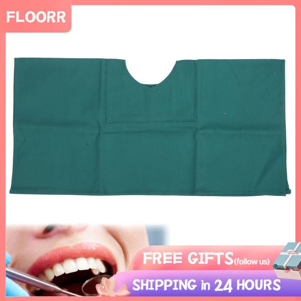 Happydentist Dental Surgical Drapes – 2-Layer Cotton Hole Towel Sheets – Green, 1 Pack