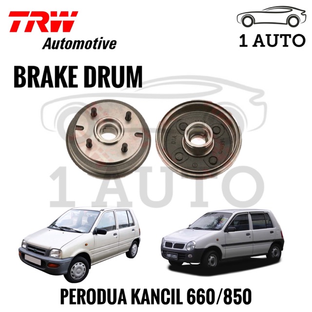 TRW REAR BRAKE DRUM for PERODUA KANCIL 660 850 (1 PIECE) Shopee Malaysia
