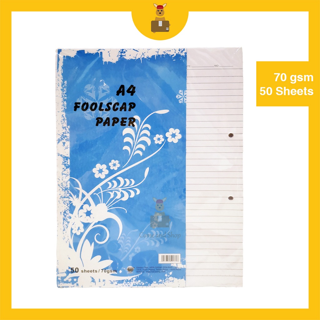 A4 Foolscap Paper Kertas Kajang A4 Exam Sheets Board Line 50 Sheets 70gsm Shopee Malaysia 1910