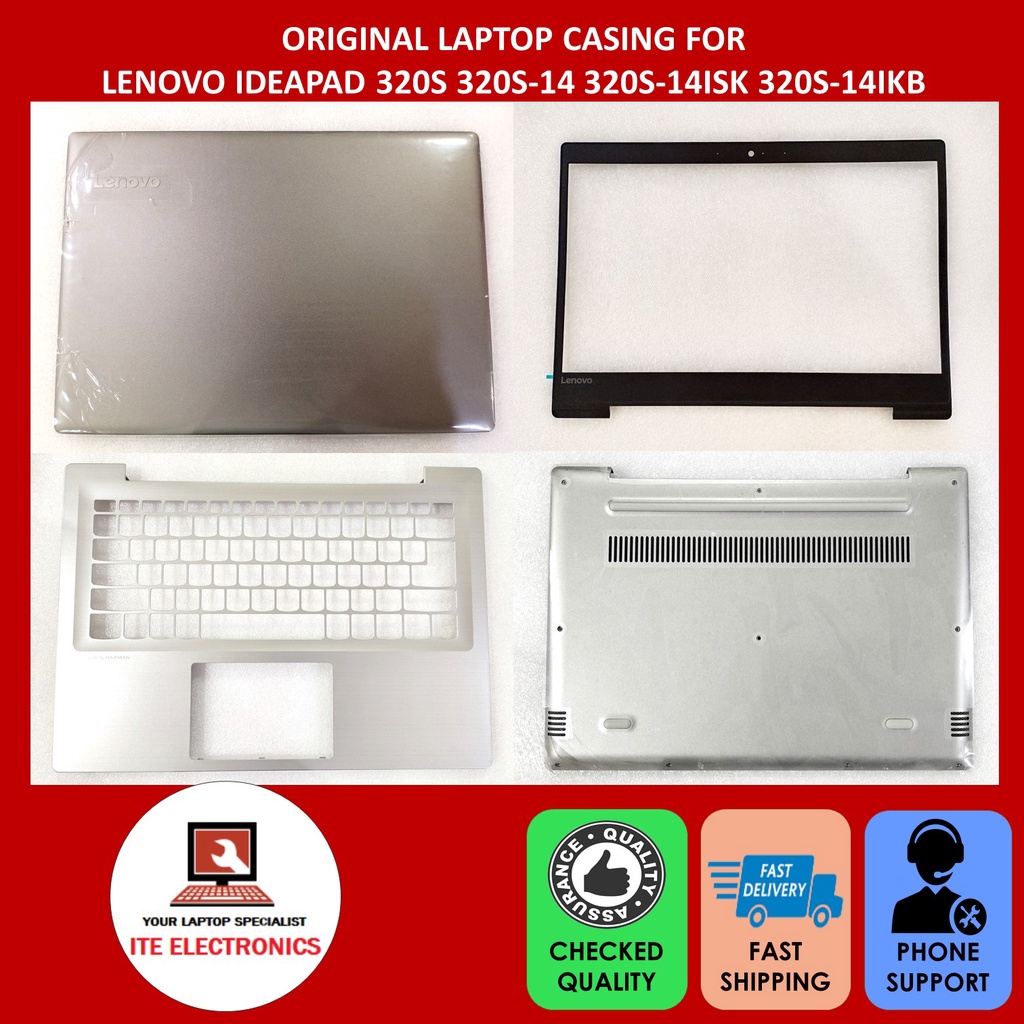 ORIGINAL LENOVO IDEAPAD 320S 320S 14 320S 14ISK 320S 14IKB SERIES FRONT CASE A BEZEL B PALMREST C BOTTOM COVER D CASE Shopee Malaysia