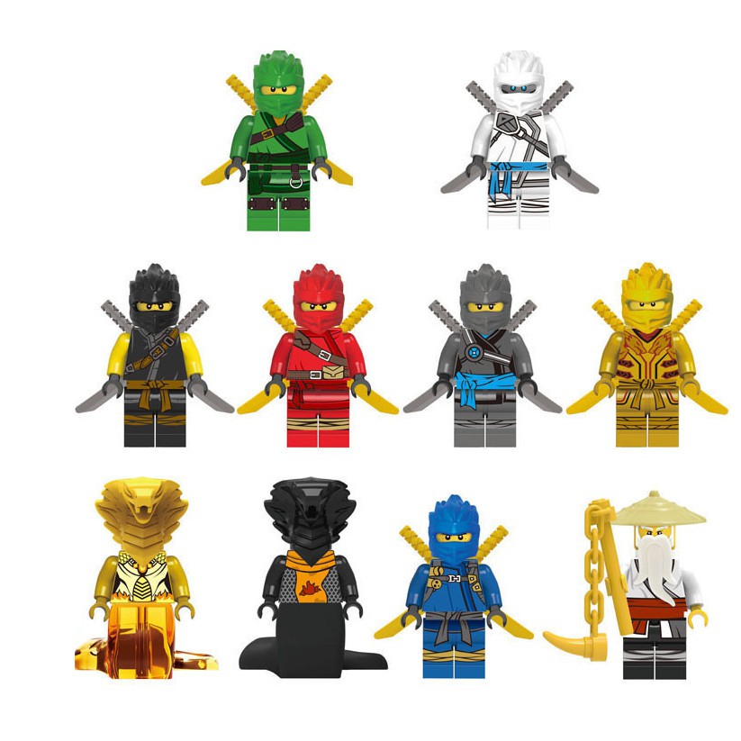 Set of 10 Lego Ninjago Wars Golden Orochi characters Shopee Malaysia