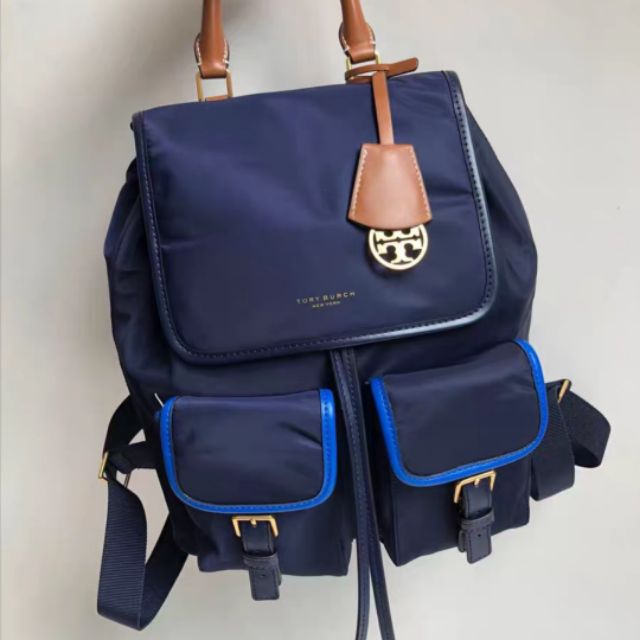 Tory burch perry nylon flap backpack sale